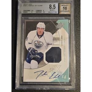2010-11 SPx #195 Jordan Eberle BGS 8.5 / 10 auto #/499 RC